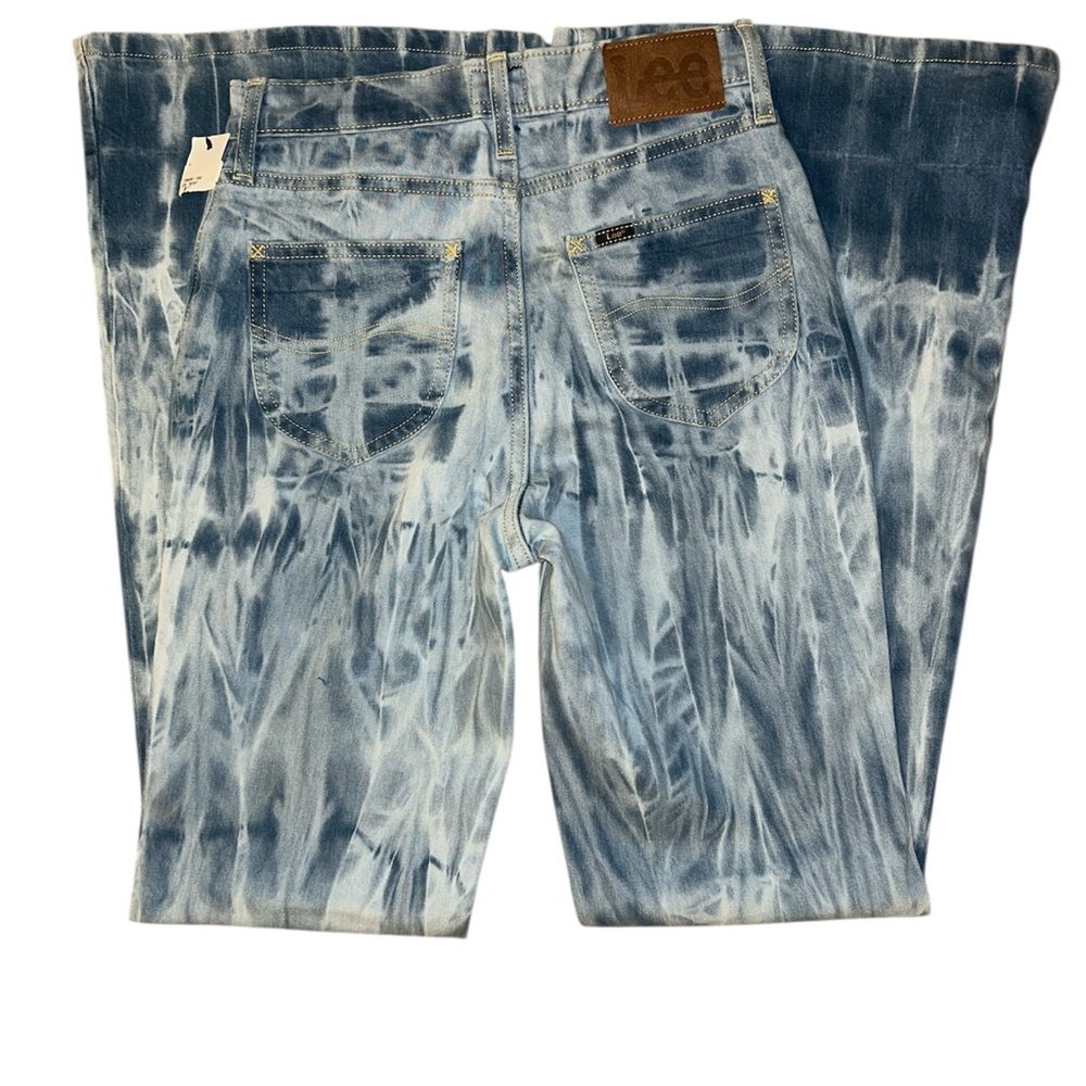Brand new Lee Jeans for women Blue and White Bootcut Dye Size 26x33 Cotton - Picture 9 of 11
